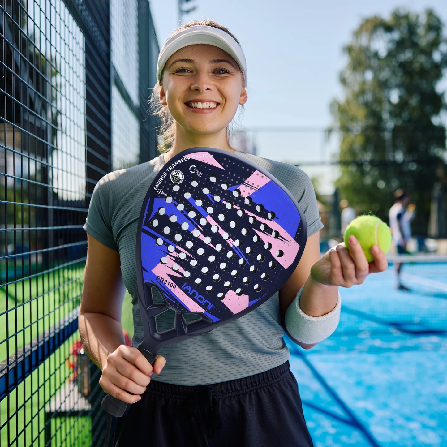 IANONI Padel racket – Carbon fiber surface, EVA memory foam core, lightweight men's racket