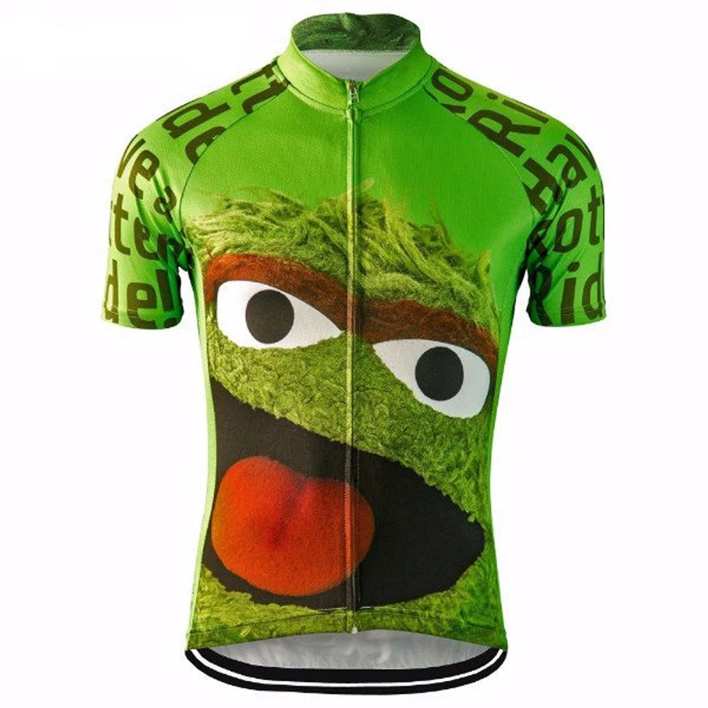 Premium quality team cycling jersey - short-sleeved, breathable, pocketed MTB and road cycling top in unisex design