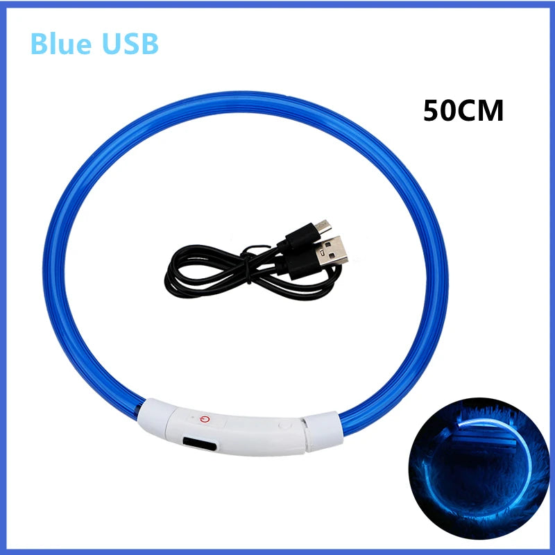 USB Tölthető Világító Kutyanyakörv