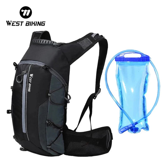 WEST BIKING Kerékpáros hidratáló hátizsák – 10L/16L vízálló sporttáska túrázáshoz, futáshoz, kerékpározáshoz