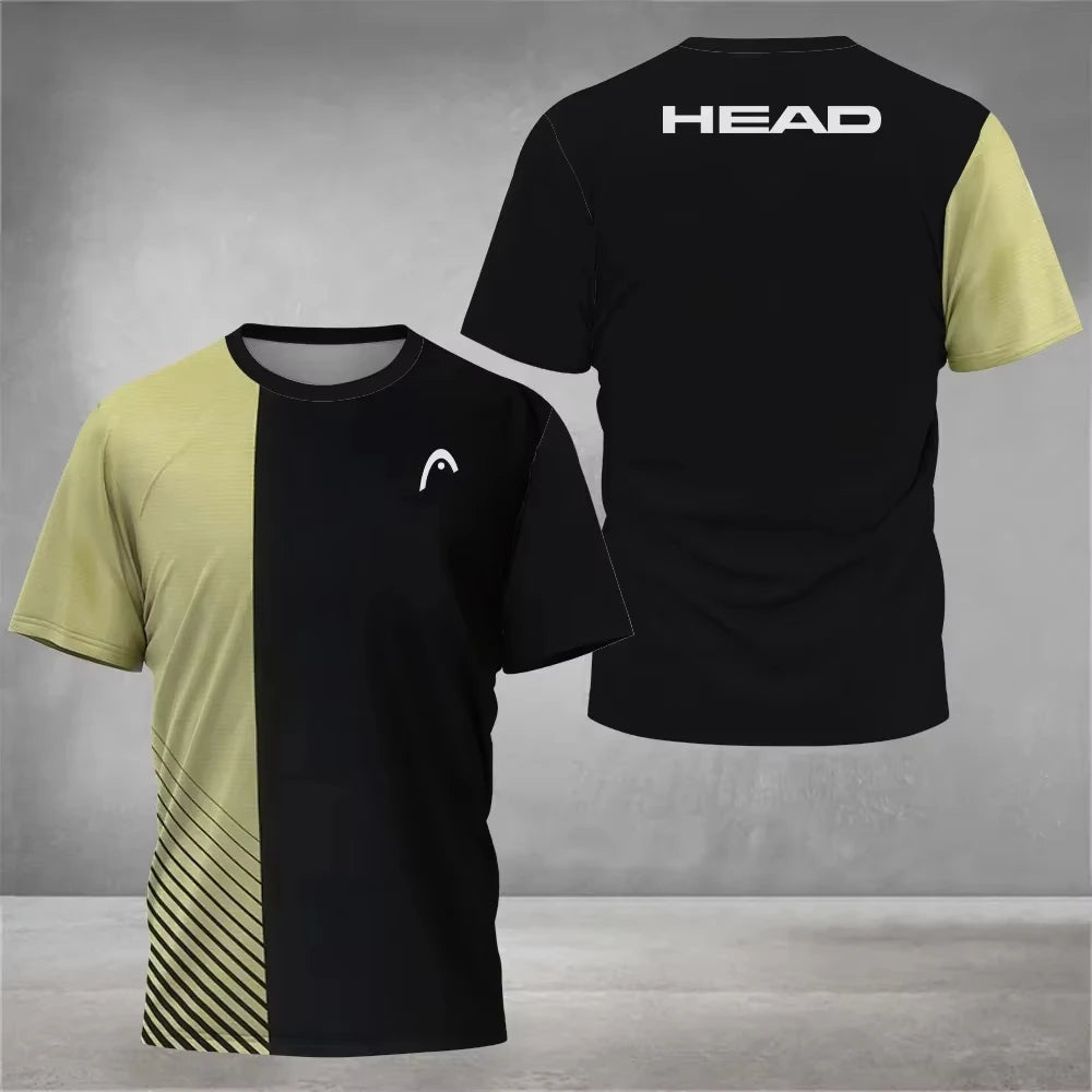 Summer breathable sports shirt for men - loose, short-sleeved, top for badminton, table tennis, outdoor activities