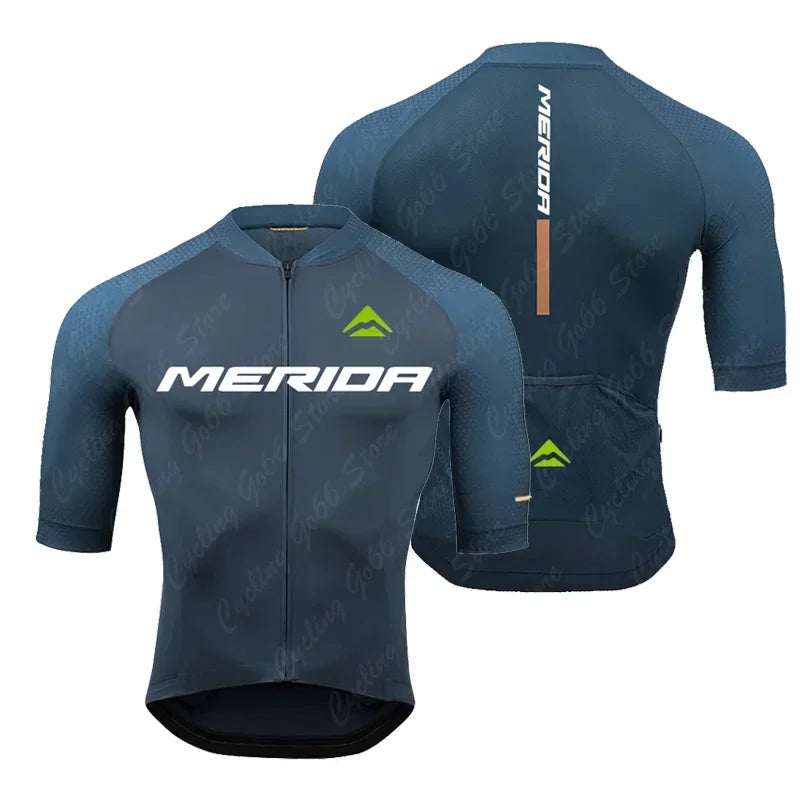 MERIDA men's cycling jersey and pants set - summer, breathable MTB/road cycling clothing with 19D gel padding