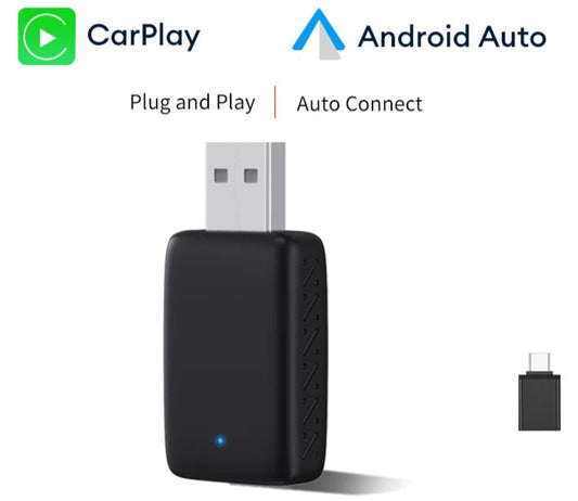 2in1 Vezeték Nélküli CarPlay & Android Auto Adapter