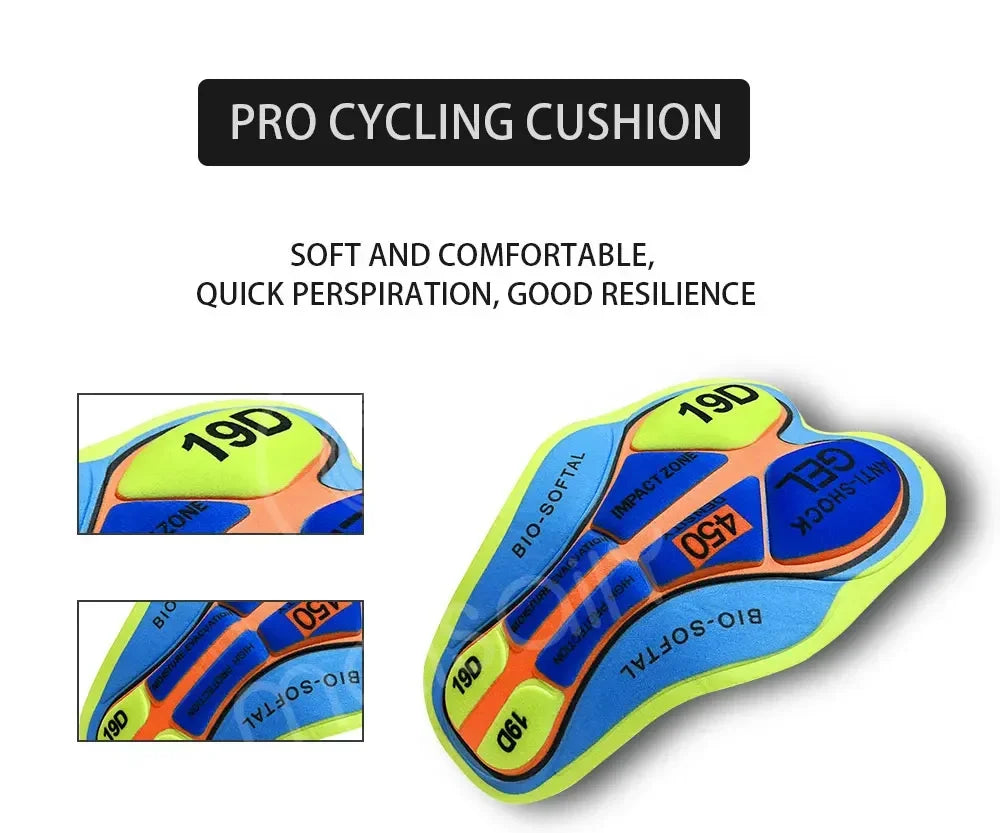 MERIDA men's cycling jersey and pants set - summer, breathable MTB/road cycling clothing with 19D gel padding
