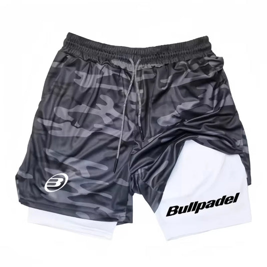 Férfi nyári sportshort padelhez, teniszhez – légáteresztő, gyorsan száradó nadrág szabadtéri edzéshez, futáshoz, tollaslabdához