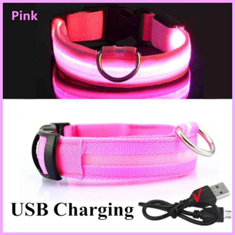 USB Tölthető Világító Kutyanyakörv