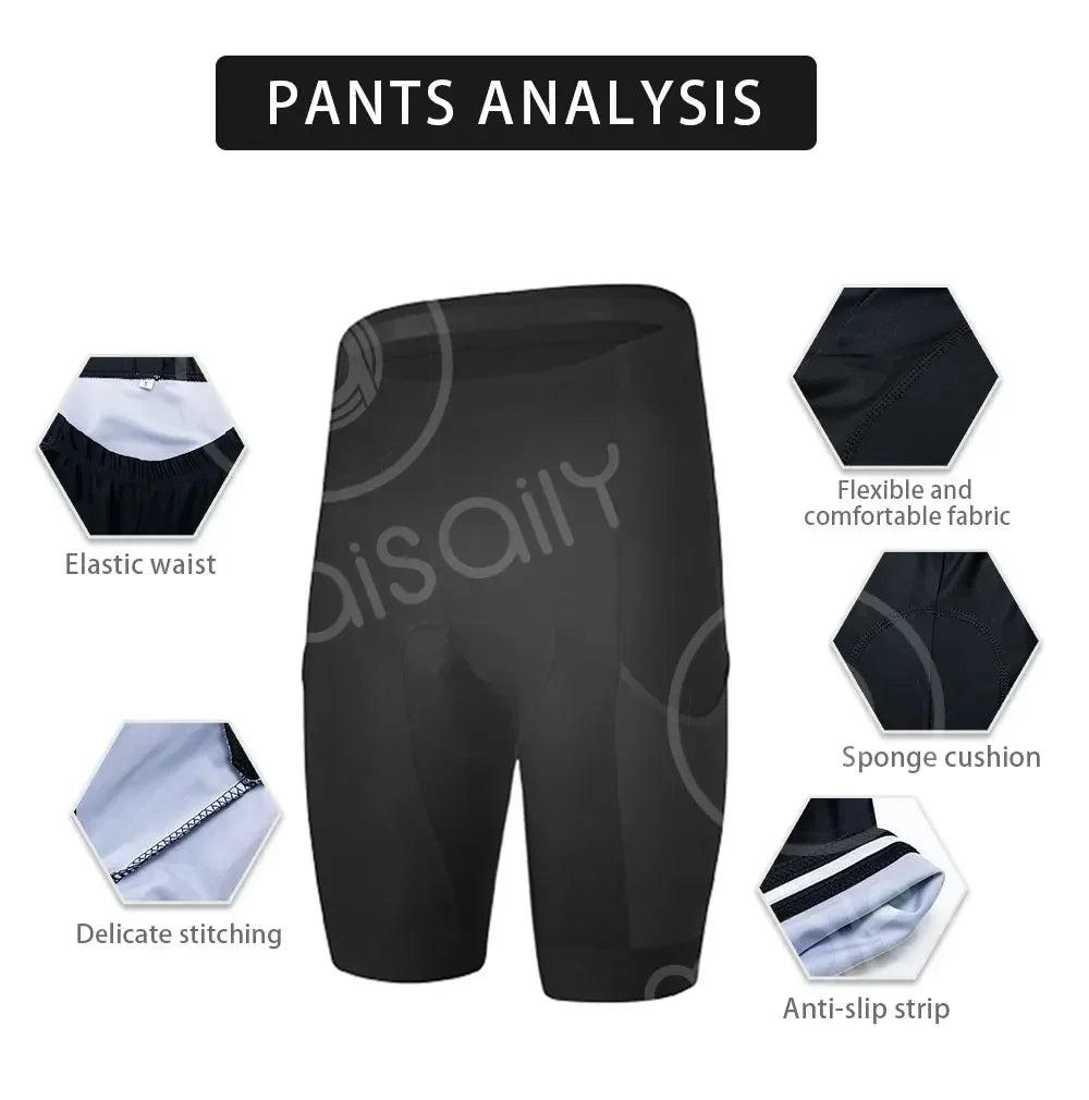 MERIDA men's cycling jersey and pants set - summer, breathable MTB/road cycling clothing with 19D gel padding