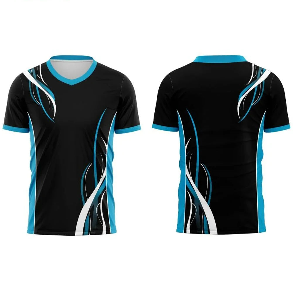 Férfi gradient póló – oversized, 3D mintás, légáteresztő nyári sport- és utcai felső padelhez, teniszhez, edzéshez